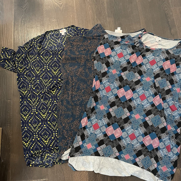 LuLaRoe Tops - LuLaRoe Irma Tee Three Bundle Size Small Women’s High Low Top